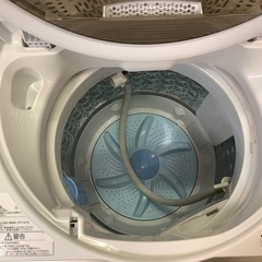 【リサイクルサービス八光】2019年製　東芝 6kg全自動洗濯機  AW-6G8-Wの画像