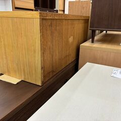 リユースのサカイ栃木店★ジモティ割あり★  収納 木目 W90×D44×H40.5 クリーニング済み TC10819の画像