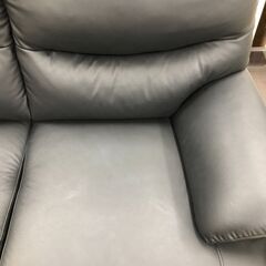 【ジャングルジャングルサカイ石津店】ソファー 二人用 ブラック クリーニング済み 堺市 西区 東区 北区 南区 堺区 石津の画像