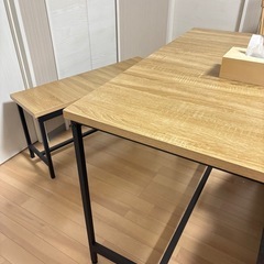 ダイニングテーブルセット3点セットの画像