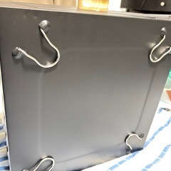 アウトドア用ポータブル重厚鉄製チャコールグリル オープングリル＆下部収納引き出し付き の画像