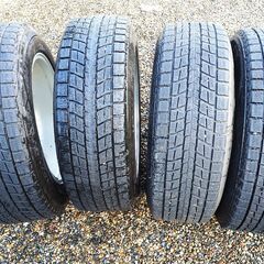トヨタRAV4装着 REVERLINE M7 18in・ダンロップ 225/60R18 スタッドレス4本セットの画像