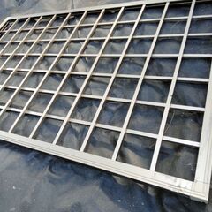 オシャレなアルミ格子柵■中古■120cm②の画像
