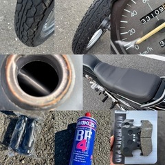 ⭐️CB125T.ミニバブ❗️バッテリ・シート・ブレーキ・イリジウムプラグ新品交換⭐️原付二種オートバイ⭐️の画像