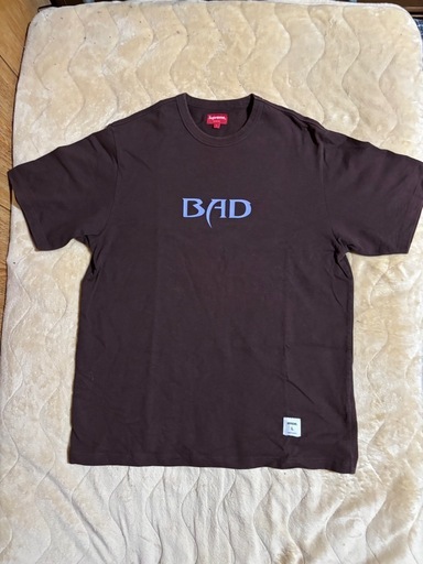 SUPREME BAD Tシャツ サイズLブラウン