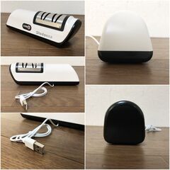 包丁研ぎ 電動ナイフシャープナー Olodo 家庭用砥石ツール 多機能自動充電小型ナイフシャープナーの画像