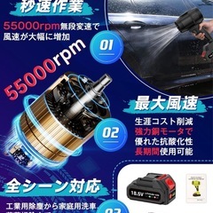 【新品】ブロアー 洗車 エアダスター ブロワーの画像