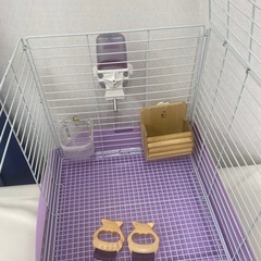 うさぎゲージ　うさぎ小屋　サービス品5点付き　ペットゲージの画像