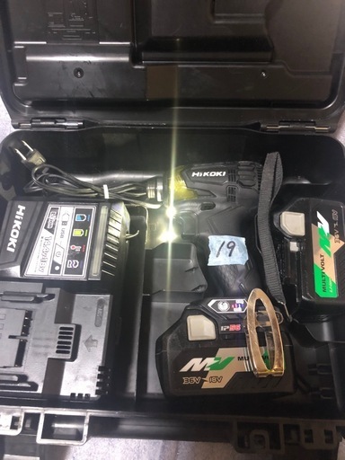 ②ハイコーキ36vインパクトドライバWH36DA中古美品