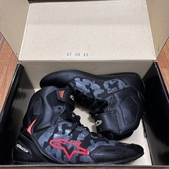 alpinestars FASTER-3 レーシングブーツ ブラック レザー 26.5の画像