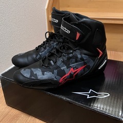 alpinestars FASTER-3 レーシングブーツ ブラック レザー 26.5の画像