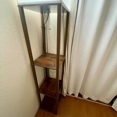 スタンドライト　ラック付き　フロアライト　シェルフ　の画像