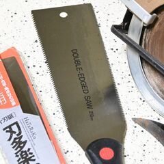 工具　4点（マルノコ・鋸鎌・両刃鋸・片刃鋸）の画像
