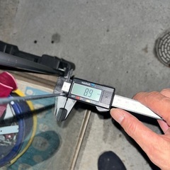 0円　骨董？　ガラス棚　ガラス厚8㎜　の画像