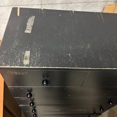 タンス　黒の画像