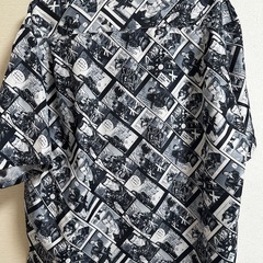 早い者勝ち‼️新品✨Lサイズ✨武装戦線 武田好誠 漫画 ドレスキャンプ 総柄 半袖の画像