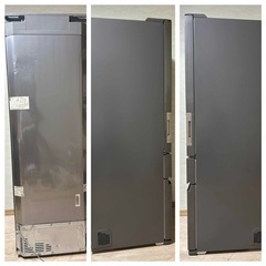 冷蔵庫　大型　415L どっちもドア　右開き　左開き　自動製氷機付きの画像