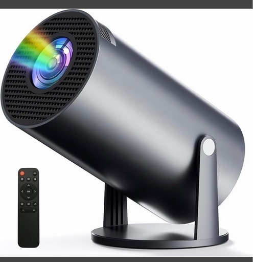 Auborプロジェクター　アイアングレー　1080HD 4K対応　 Bluetooth Wi-Fi6対応　 高輝度　 小型　YouTube Netflix Disney Amazon