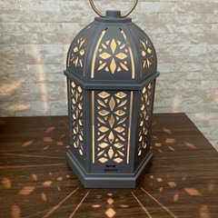新品⭐︎防水 BRUNO LEDシルエットランタン　チャコールグレーの画像