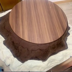 丸型こたつ　フラットヒーター　布団セットの画像
