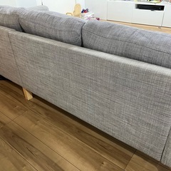 IKEA karlstadソファ3人掛け　グレーの画像