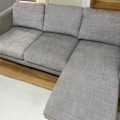 IKEA karlstadソファ3人掛け　グレーの画像