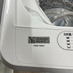 ワールプールジャパン　6.0kg全自動洗濯機　YWM-T60H1　2022年製　の画像