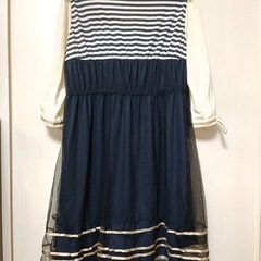 試着のみ axes femme ワンピース 七分袖 Mの画像