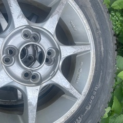スパイクタイヤ、アルミホイール付き、185SR14、4本セットの画像