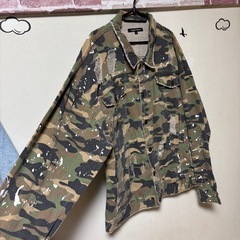 43・古着・デザカモ・ペインタークラッシュデニムジャケットの画像