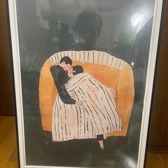 アート&額縁　三点セット　IKEA ニトリの画像
