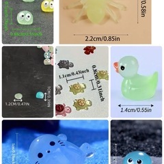 未使用　蓄光　光る置物　ミニ　ハロウィン　まとめて　パーティー　飾り　小さいの画像