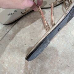 レディース ぺたんこサンダル サイズ38の画像