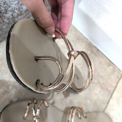 レディース ぺたんこサンダル サイズ38の画像