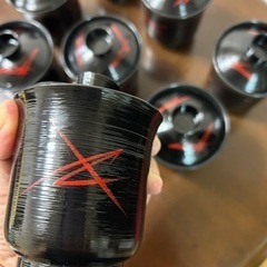 漆器　湯呑みの画像