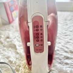 TOSHIBA 東芝　スチームアイロン TA-ZA1 / ピンク　コード付きの画像