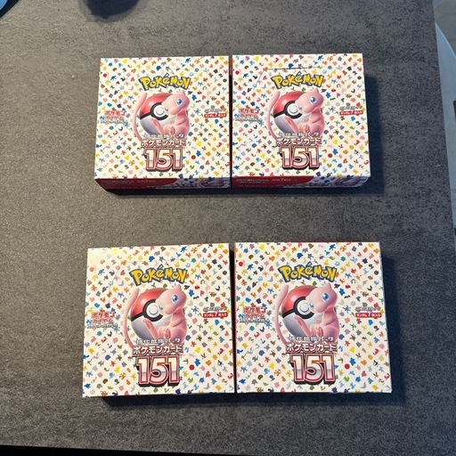 4BOX ポケモンカード151ボックスシュリンクなし