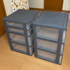 樹脂製チェスト　2式の画像