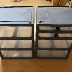 樹脂製チェスト　2式の画像