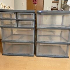 樹脂製チェスト　2式の画像