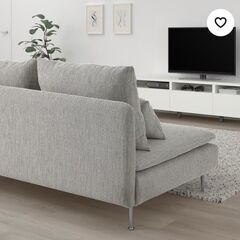 【IKEA】ソーデルハムンコンパクト　3人掛けソファ　洗い替え用カバー付き！の画像