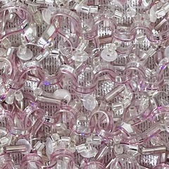 【未使用品】ANTEPRIMA アンテプリマ スクエア グリッター ワイヤーバッグ ピンクシルバー 付属品完備の画像
