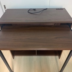 宮武製作所 Lariard　PCデスク スライダー&足元大容量収納付き w90h82.6d39.5cm 5ヶ月使用の画像