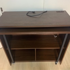 宮武製作所 Lariard　PCデスク スライダー&足元大容量収納付き w90h82.6d39.5cm 5ヶ月使用の画像