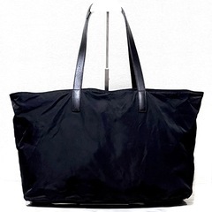 【極美品】PRADA プラダ ナイロン トートバッグ ブラック ギャランティカード付きの画像