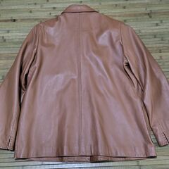 【まだ受付中・送付可能】中古 BALMAIN PARIS 羊革コート♪♪ 茶 13号 総裏地付 早い者勝ちです✨✨の画像