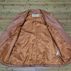 【まだ受付中・送付可能】中古 BALMAIN PARIS 羊革コート♪♪ 茶 13号 総裏地付 早い者勝ちです✨✨の画像