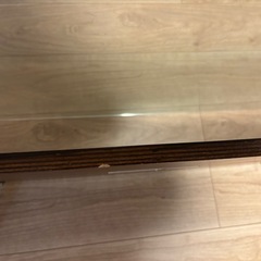 ニトリ　モダンガラス木製センターテーブル　ローテーブルの画像