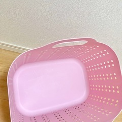 ニトリ　ランドリーバスケットの画像