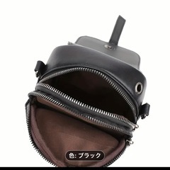【新品】ブラック　スマホショルダーバッグ　メンズレディース兼用の画像